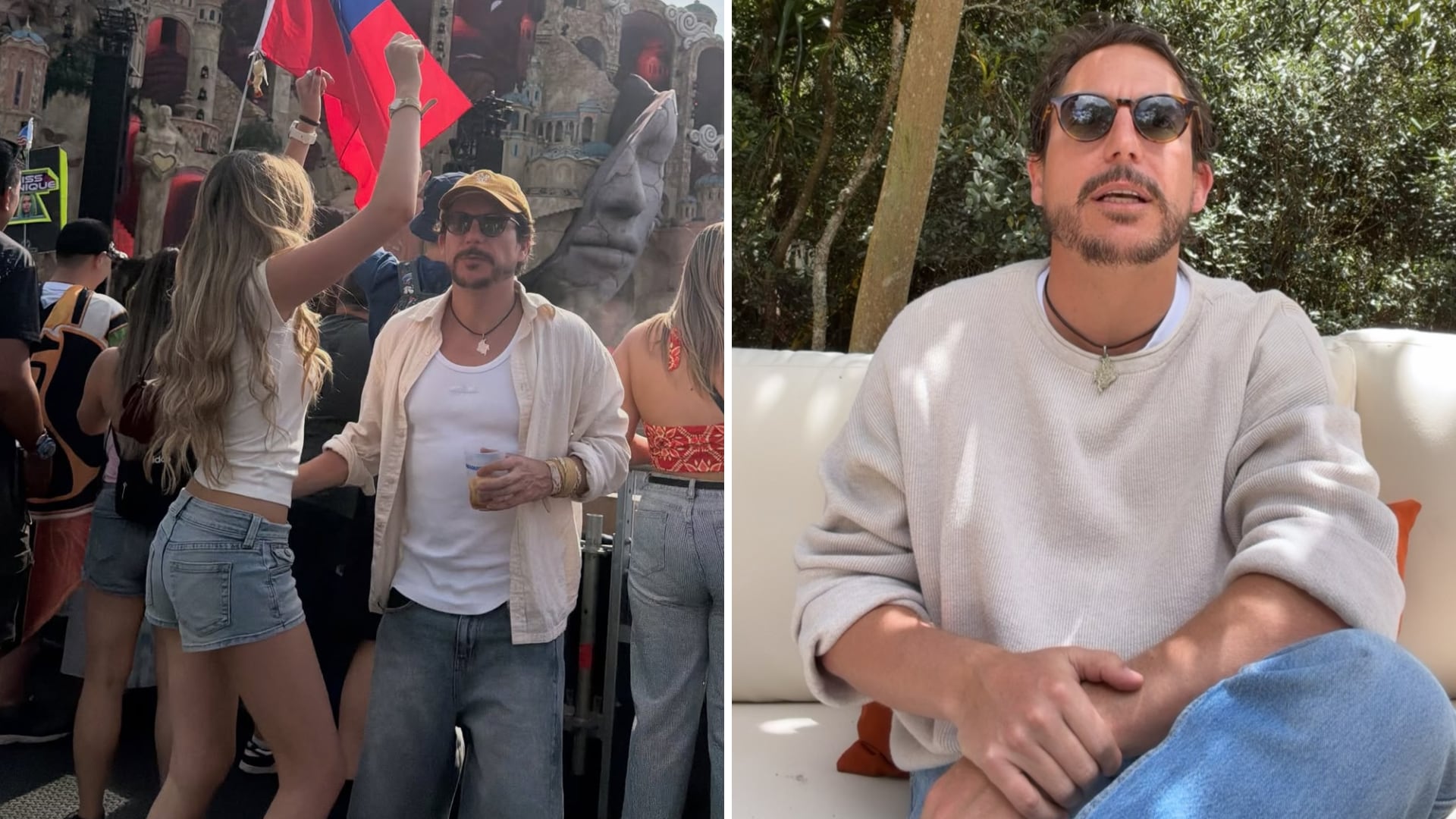 Alejandro Riaño estalló contra quienes lo llaman “mal padre” por ir al festival Tomorrowland con su novia: “La familia no se toca”
