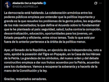 Abelardo de la Espriella - crédito @ABDELAESPRIELLA/X