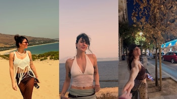 A pura sensualidad, el álbum de las vacaciones de Gimena Accardi en España: caminatas por la playa y relax