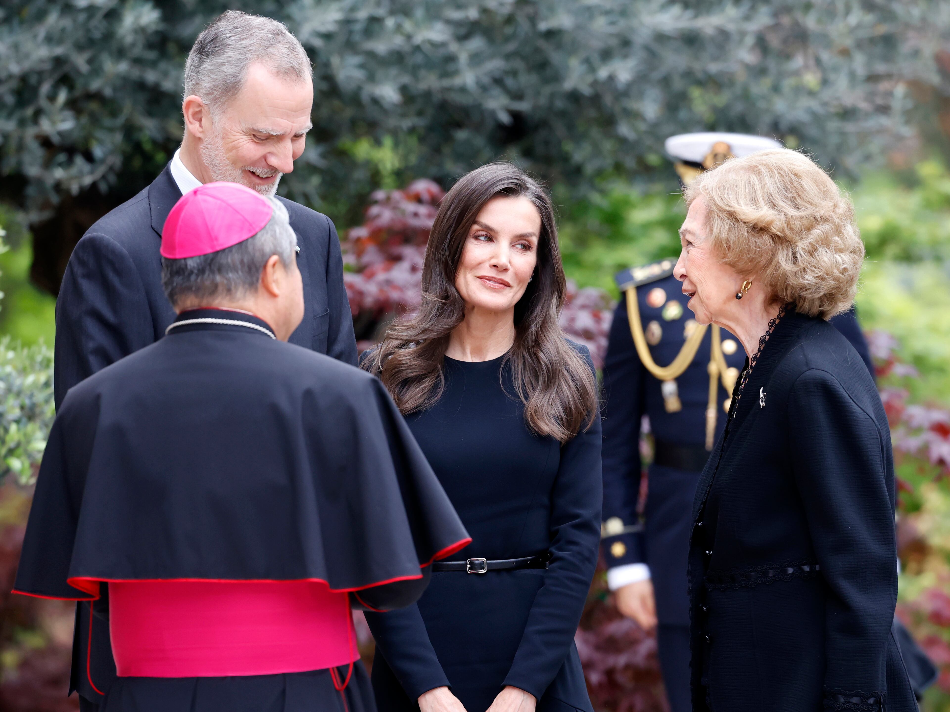 Los Reyes Felipe y Letizia, con Doña Sofía (Europapress)