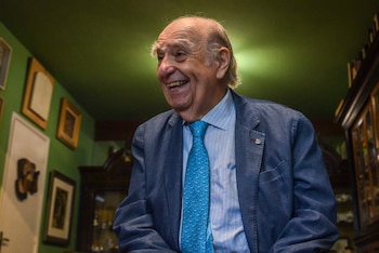 Julio María Sanguinetti: el ex presidente de Uruguay se toma el tema de la edad con humor (EFE/ Sofia Torres)