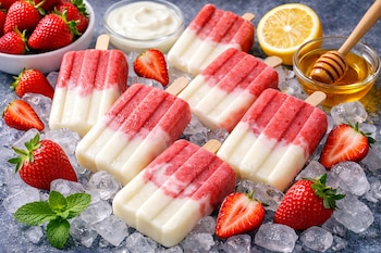 Los palitos de frutilla y