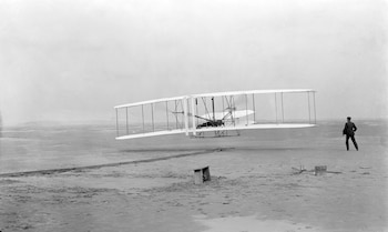 El Wright Flyer despega en