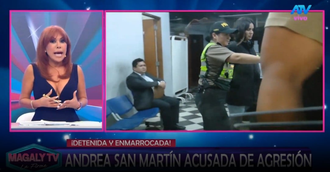 Magaly Medina cuestiona si Andrea San Martín está capacitada para criar a su hija tras denuncia por presunta agresión. Captura: Magaly TV La Firme.