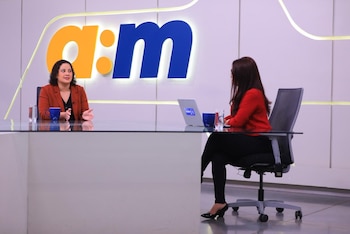 Eny Aguiñada explicó que la modernización de espacios gastronómicos en el Parque Apulo eleva la calidad de servicios y fomenta el emprendimiento en la zona./(Entrevista AM)