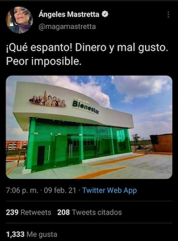 Ángeles Mastretta criticó el edificio