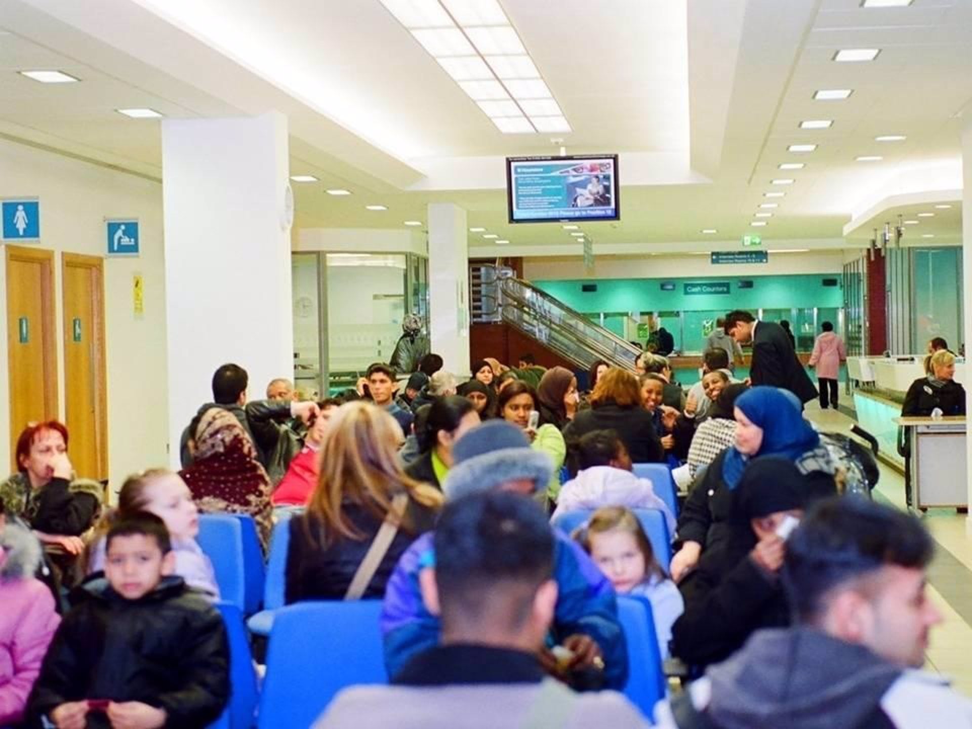 IMAGEN DE REFERENCIA: Sala de espera de un centro médico