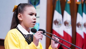 La diputada infantil Ximena Urías