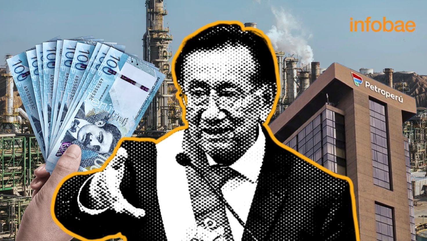 La transición política en Perú pone en duda la continuidad del proceso de reestructuración de Petroperú y acrecienta la incertidumbre en el sector energético. - Crédito Composición Infobae