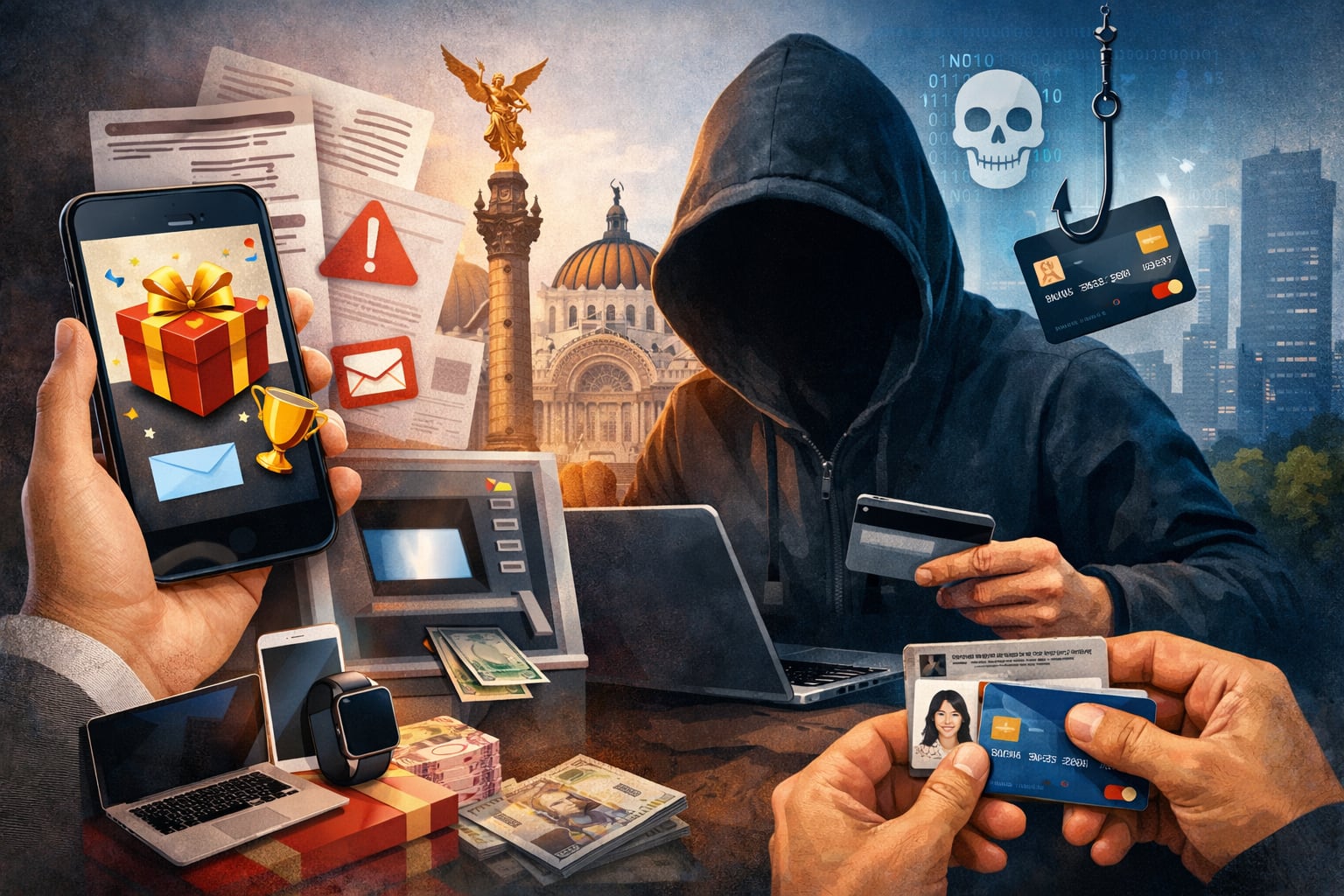 Con la promesa de premios y obsequios: ¿Cómo opera el fraude bancario por el que detuvieron a 5 personas en CDMX y Edomex?