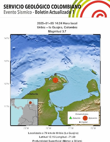 Sismo en Uribia, La Guajira
