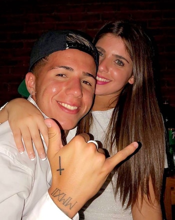 Enzo Fernández y Valentina Cervantes