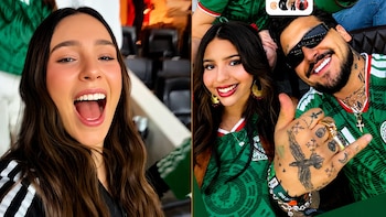 Belinda asiste al México vs Ecuador como invitada de la FIFA y coincide con Christian Nodal y Ángela Aguilar