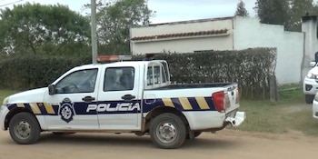 La casa de Mariana del Rosario, en Ciudad del Carmen, Durazno, Uruguay (Captura Telenoche/Canal 4)