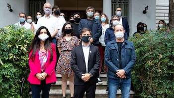 Axel Kicillof, junto a la