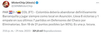 Colombia tiene una paternidad de