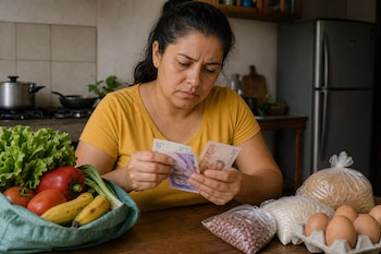 El incremento en el precio de los alimentos impacta en el presupuesto de los hogares colombianos - crédito VisualesIA/Imagen Ilustrativa Infobae
