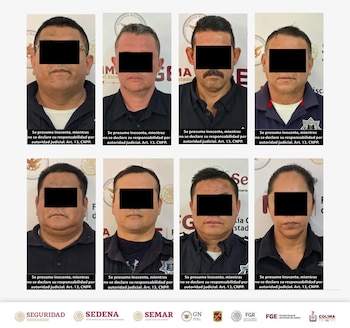 Ocho policías detenidos CJNG Colima
