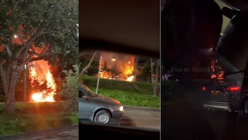 Videos: así fue el incendio cerca de Unicentro en Bogotá que fue controlado sin heridos