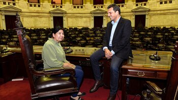 Sergio Massa con Margarita Barrientos