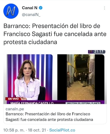 Nota de Canal N sobre