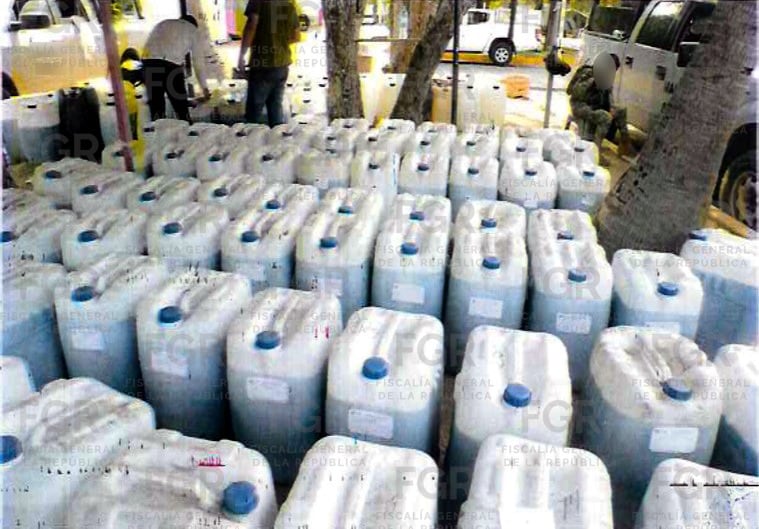 Los bidones incautados (FGR)