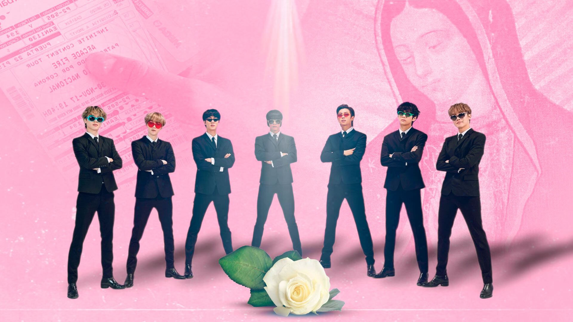 Fan llevó flores a la Virgen de Guadalupe tras alcanzar boleto para concierto de BTS en CDMX