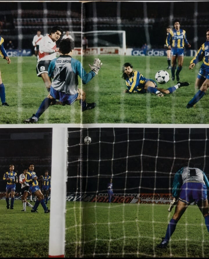 Los dos goles de Ramón Díaz en la histórica noche de su regreso a River en los minutos finales del partido ante Rosario Central