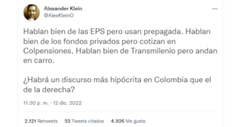 En Twitter Enrique Peñalosa compara