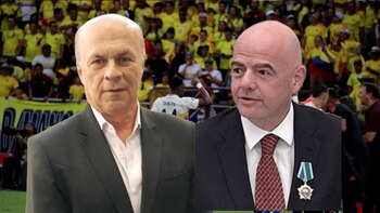 Carlos Antonio Vélez agradeció a Gianni Infantino “los favores recibidos” tras victoria de Colombia frente a Chile