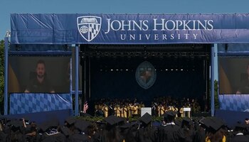 Zelensky dio un discurso sorpresa