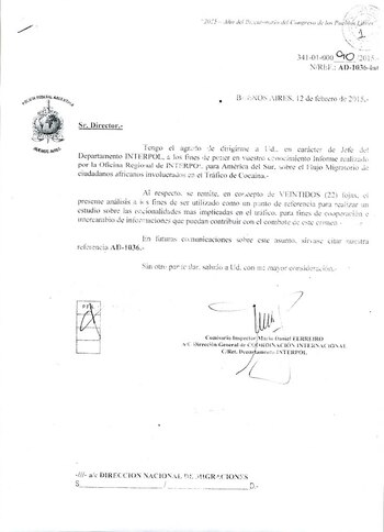 El informe fue enviado en