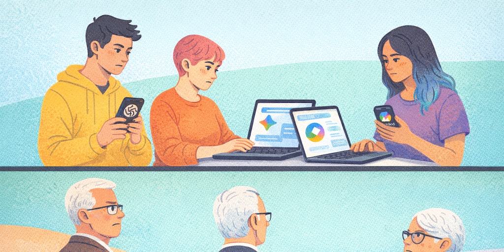 Chatbots en auge en Estados Unidos: los más jóvenes lideran el uso y también el escepticismo