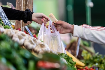 Una persona realiza compras en un mercado Central de Frutas y Verduras de Buenos Aires (Argentina), en una fotografía de archivo. EFE/Juan Ignacio Roncoroni