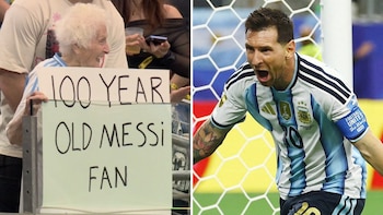 100 años, un cartel para Messi y millones de vistas: quién es Granny Smith, la fan que se robó el Mundial