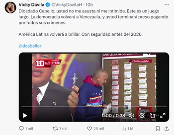 Vicky Dávila respondió al diputado