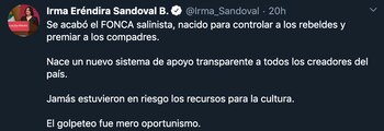Foto: Twitter @Irma_Sandoval