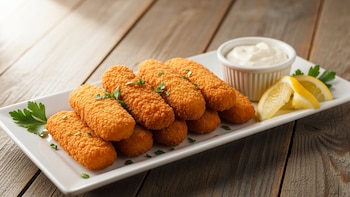 Receta de palitos de pescado frito, rápida y fácil