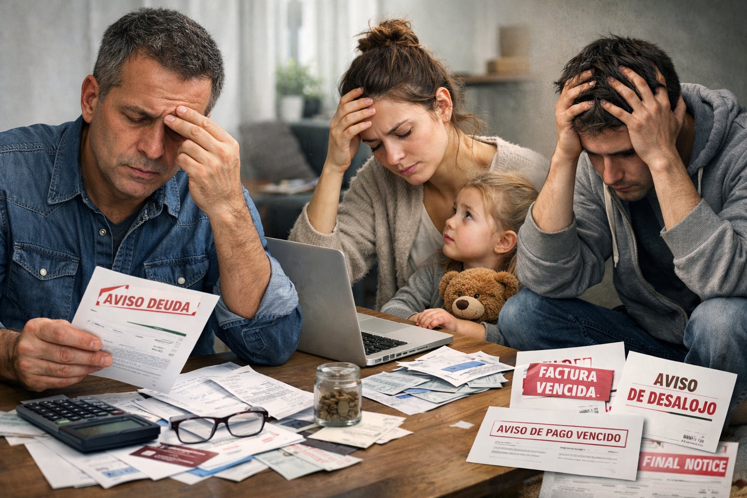 Las familias mexicanas enfrentan insomnio, ansiedad y depresión por estrés financiero derivado de deudas y desempleo. (Imagen Ilustrativa Infobae)