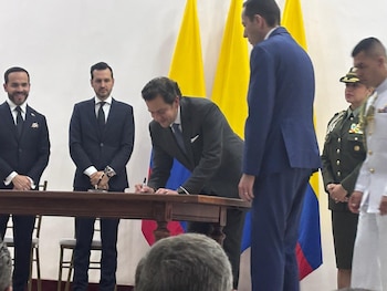 Posesión de Rodrigo Lara como ministro del Interior