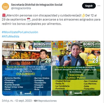 El beneficiario debe presentar su