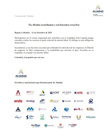 La asociación de gremios Aliadas