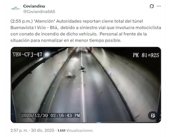 Accidente en el túnel Buenavista