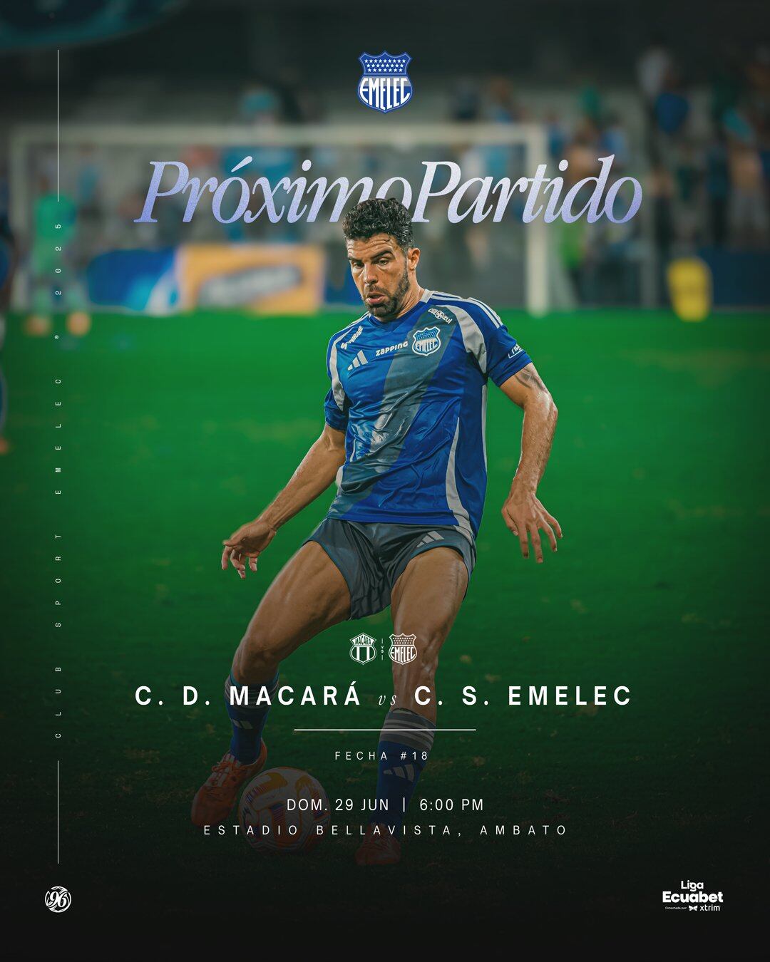 ¿A qué hora juega Emelec vs Macará con Christian Cueva?