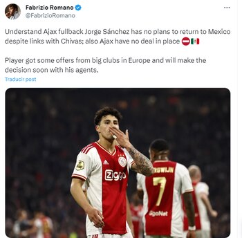 Jorge Sánchez no tiene intenciones