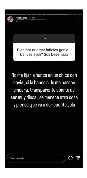 Romina habló de su vínculo
