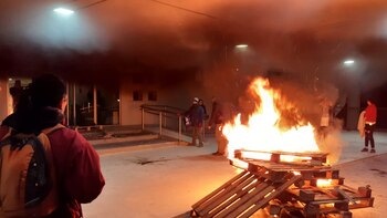 Imagen del incendio en la