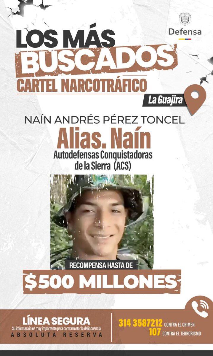 Este sujeto sería el responsable de la masacre contra cinco jóvenes en Maicao - crédito Fuerzas Militares de Colombia