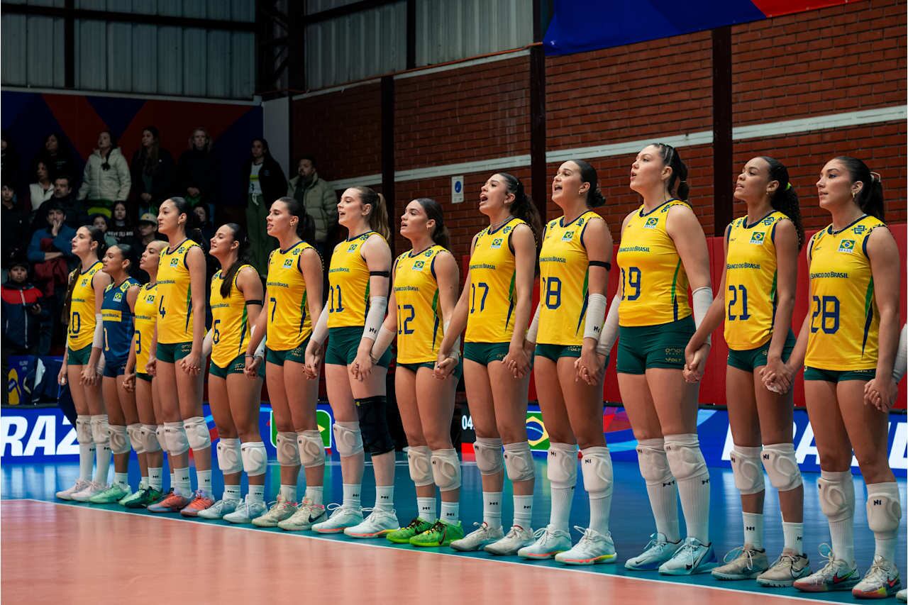 Brasil se quedó con el puesto 17 del Mundial Sub 17 de Vóley que se disputa en Chile. Crédito: Volleyball World.