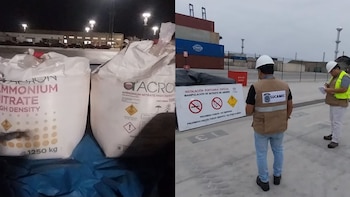 Frenan carga procedente de Rusia en el Megapuerto de Chancay: más de dos toneladas de insumo para explosivos